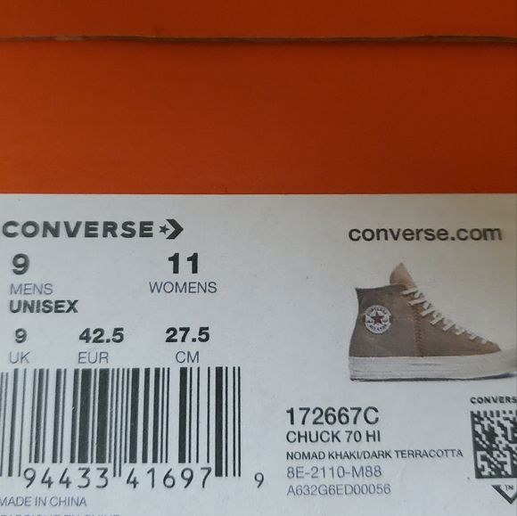 Converse Chuck 70 Hi Unisex 172667C - Picture 8 of 11